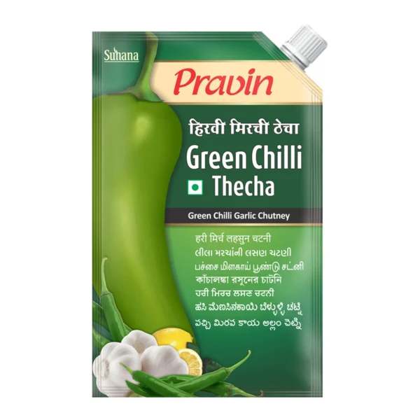 Renuka Green Chilli Thecha Pouch (100gm) – Spicy & Zesty Indian Condiment