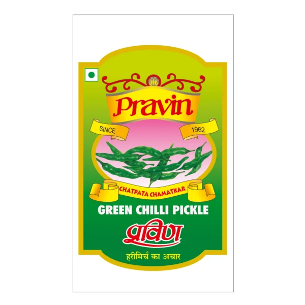 Renuka Green Chilli Pickle Pouch (200gm) – Spicy & Flavorful Indian Condiment - Image 3